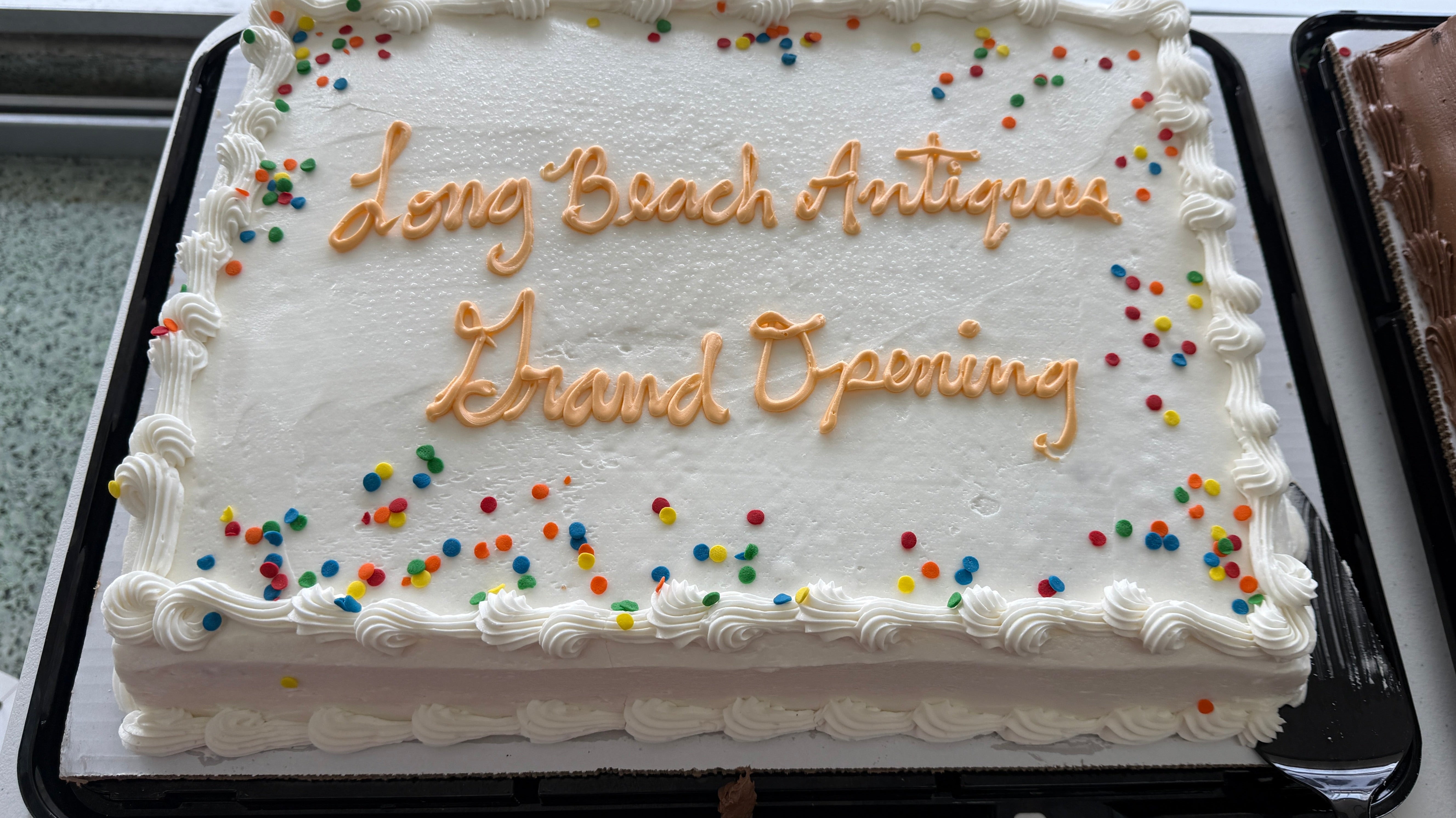 Long Beach Antiques Grand Opening Cake