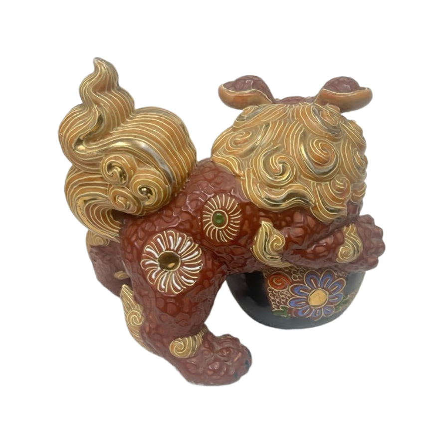Vintage Pair of Ceramic Foo Dog Figurines