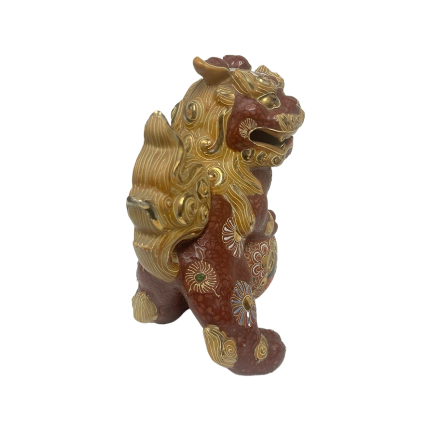 Vintage Pair of Ceramic Foo Dog Figurines