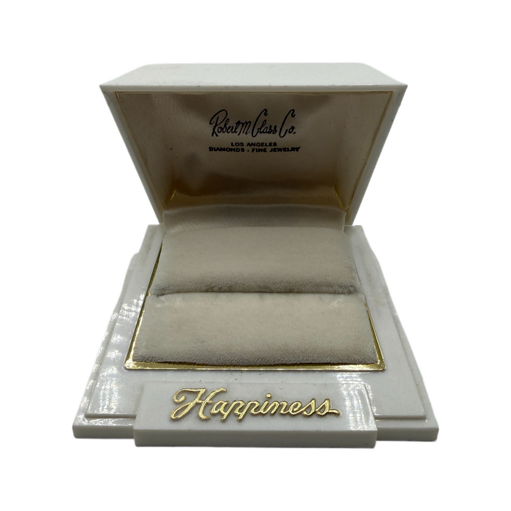 Vintage Robert M. Glass Co. Presentation Ring Box