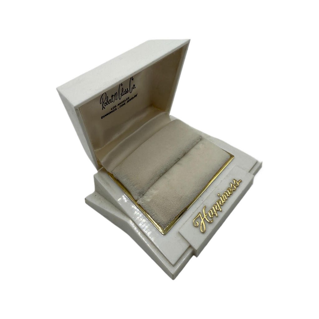 Vintage Robert M. Glass Co. Presentation Ring Box