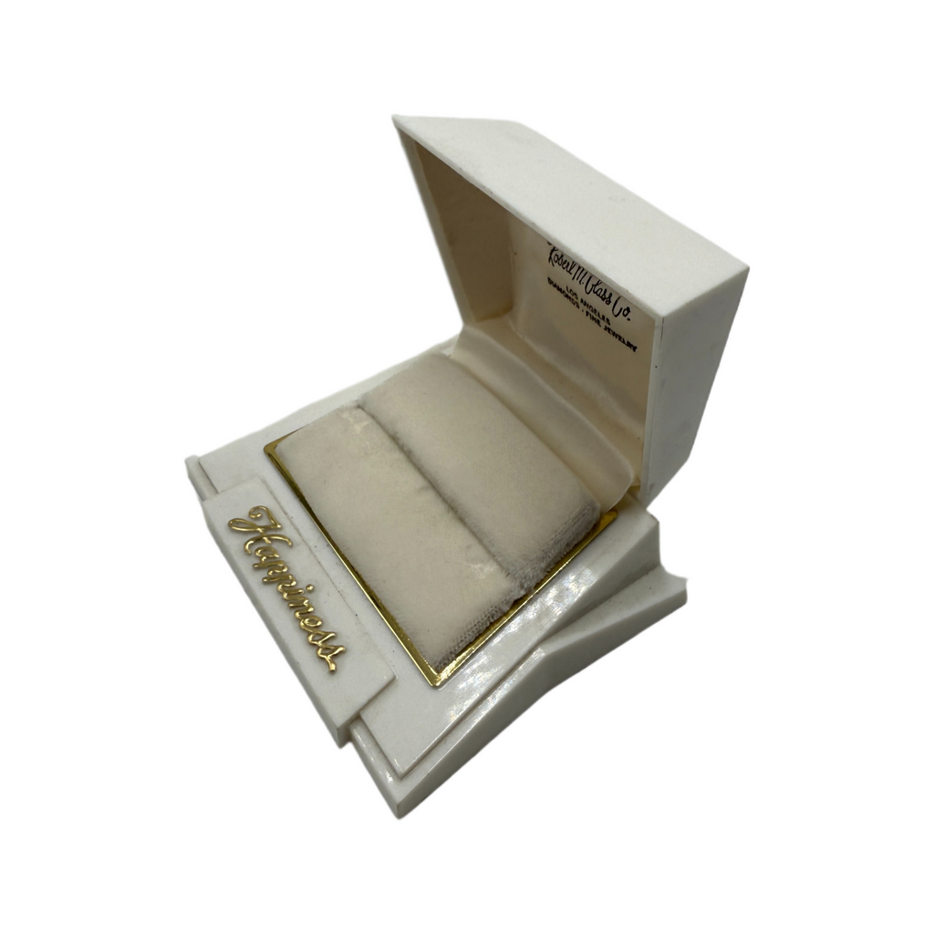 Vintage Robert M. Glass Co. Presentation Ring Box