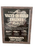 Framed Chevrolet Valve In Head Engines Advertisement