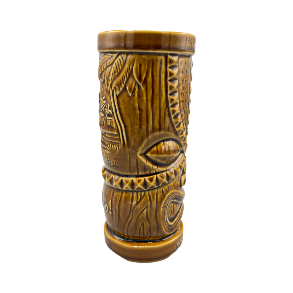 Tiki Farm Shelter Islands Bali Hai Woo Hoo Tiki Mug