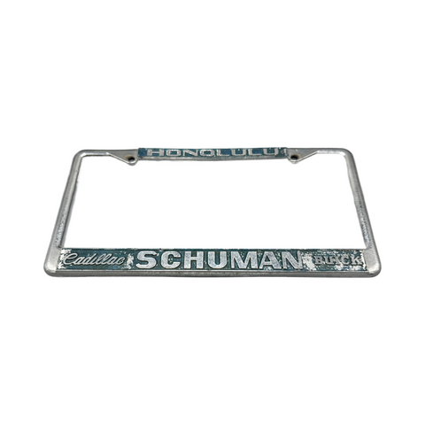 Vintage Honolulu Cadillac License Plate Frame