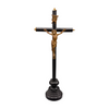 Available is an Antique INRI Free Standing Crucifix