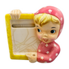 Rare Vintage Napco Miss Cutie Pie Memo Holder
