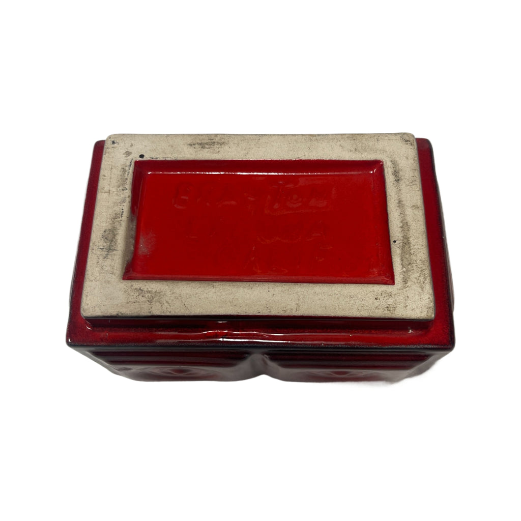 Vintage Ceramic Small Red Brayton Laguna Planter