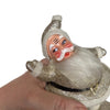 Vintage Gold Glitter Santa Figurine