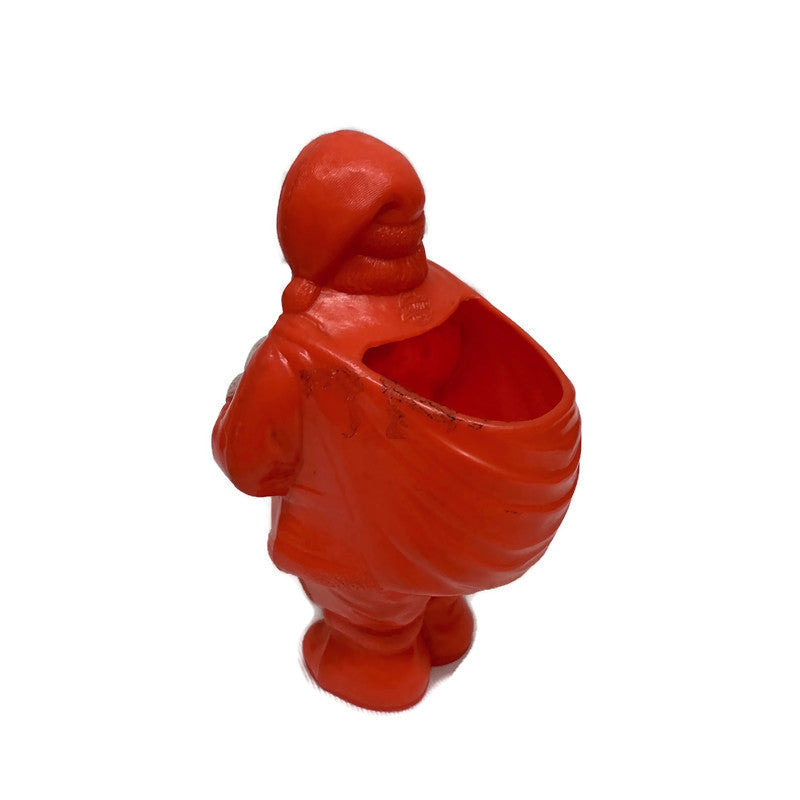 Vintage Irwin Celluloid Christmas Santa Candy Container