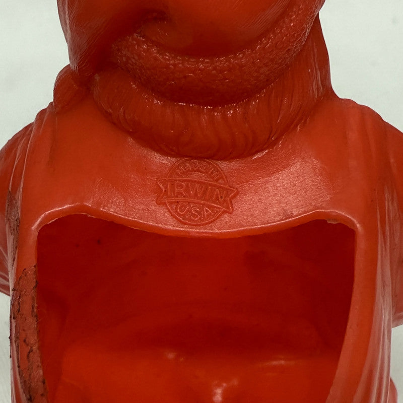 Vintage Irwin Celluloid Christmas Santa Candy Container