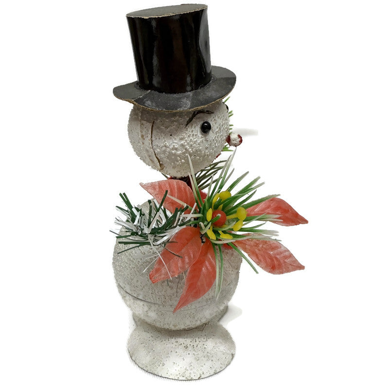 Vintage German Snowman Bobblehead Candy Container