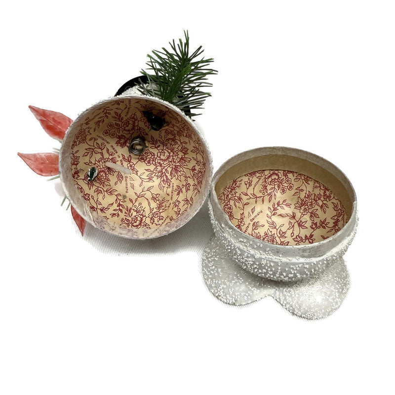 Vintage German Snowman Bobblehead Candy Container