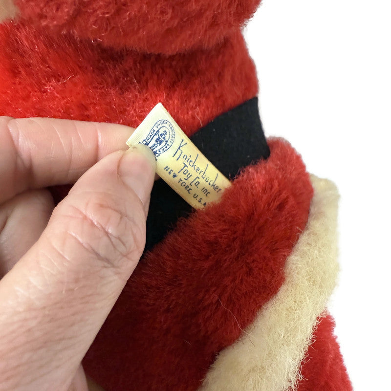 Vintage Kickerbocker Baby Santa 1955 Rubber Face Plush Doll