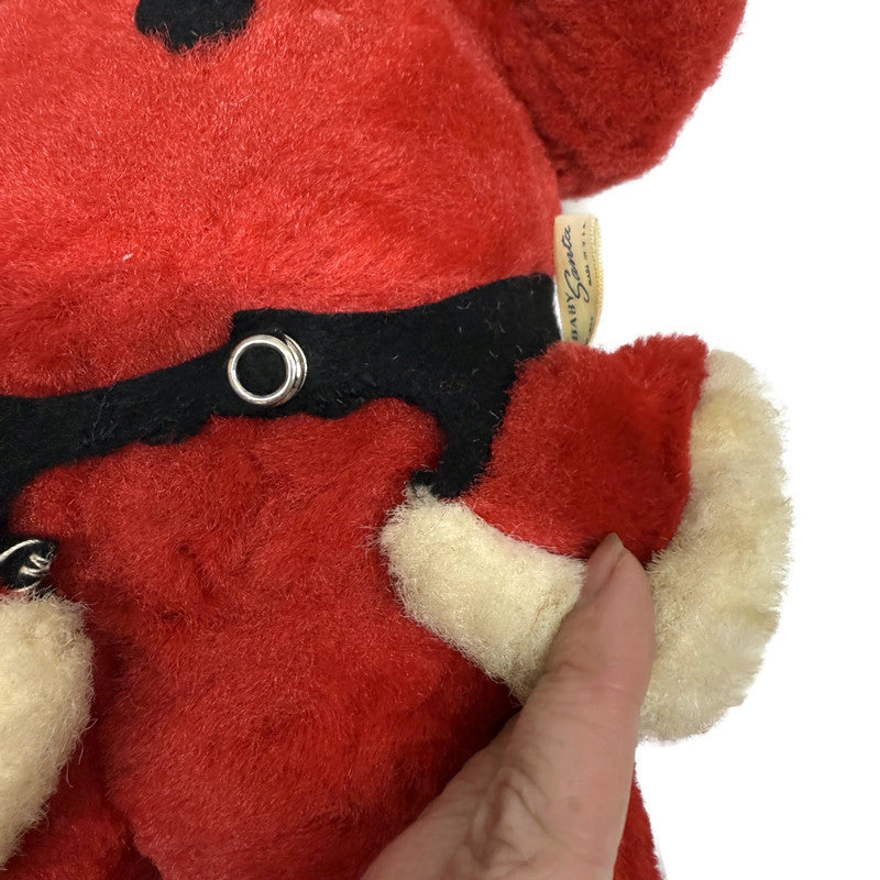 Vintage Kickerbocker Baby Santa 1955 Rubber Face Plush Doll