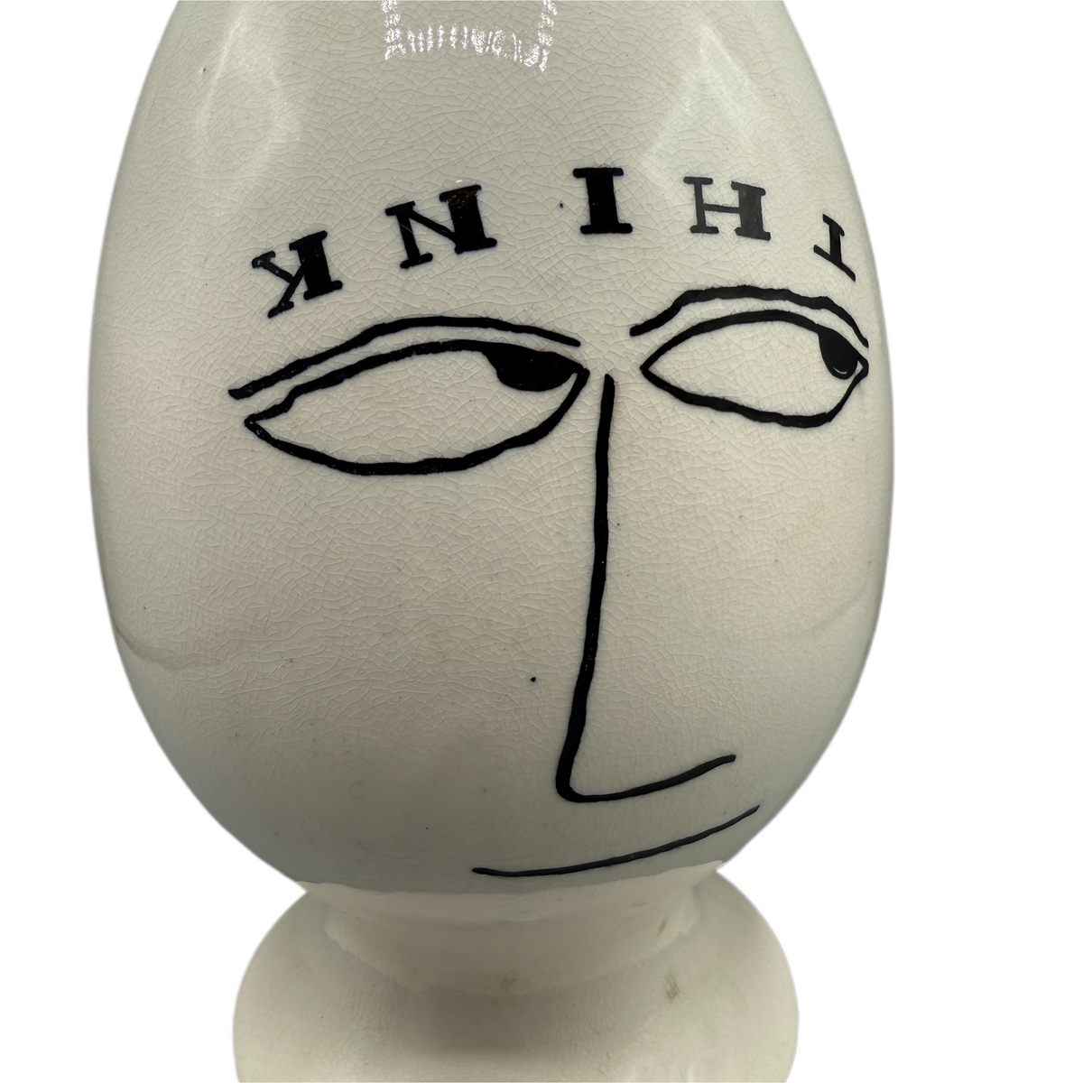 Vintage LaGardo Tackett 1959 Egg Head "Think" Rare Stash Jar From Playboy Magazine