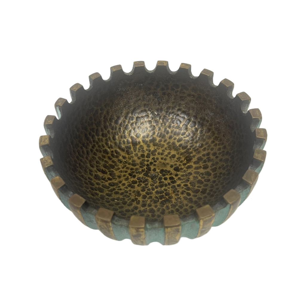 Vintage Mid Century Pal Bell Brass Bowl Ashtray