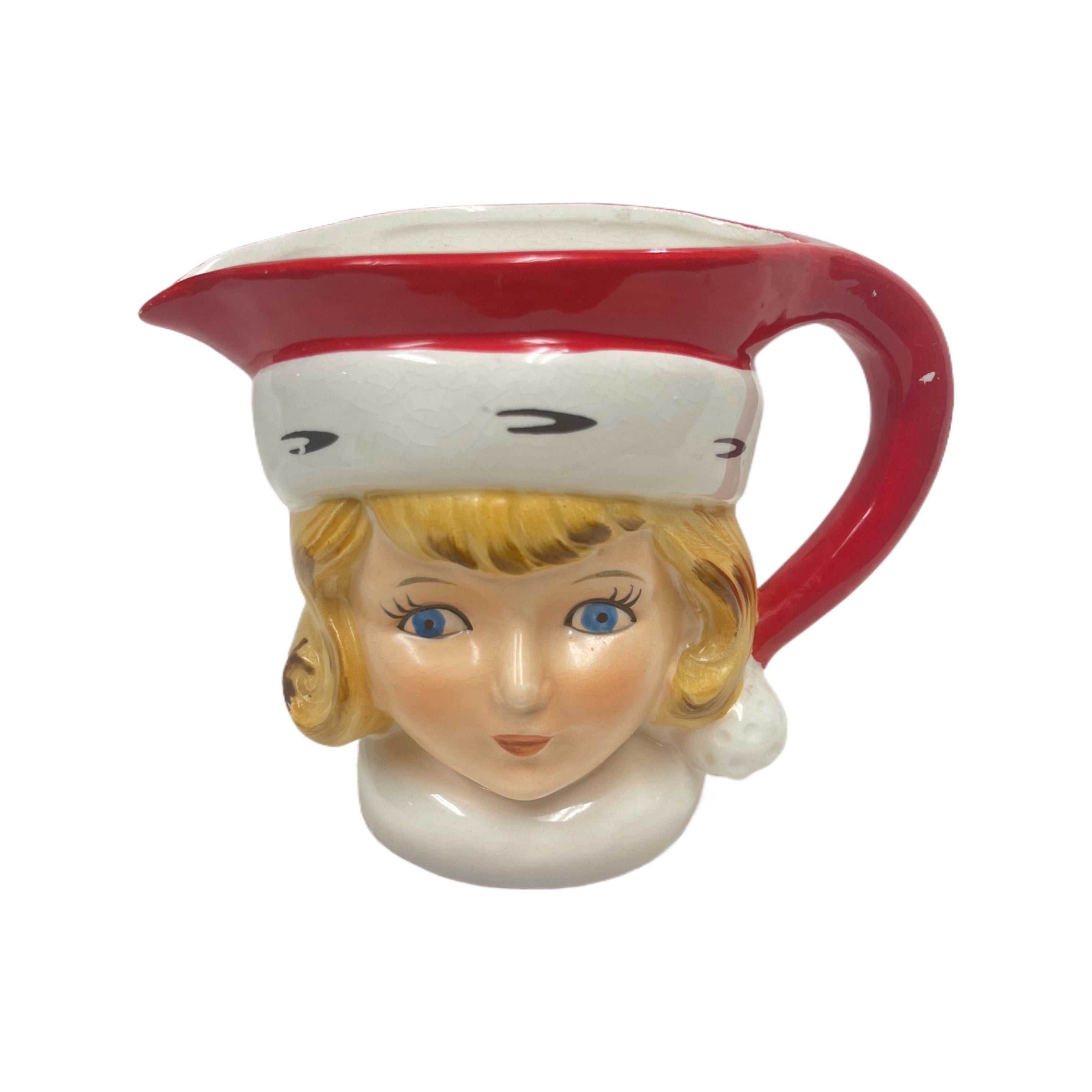 Vintage Inarco Christmas Lady Creamer