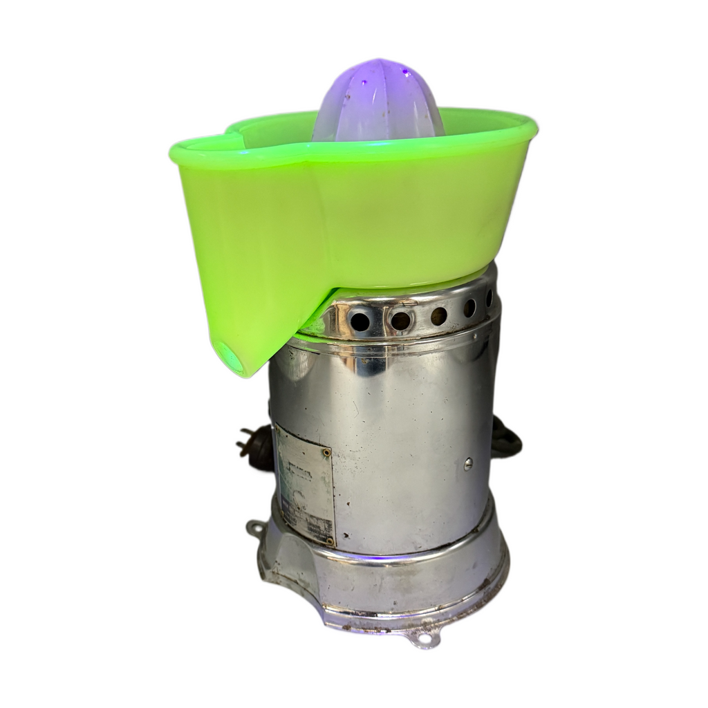 Vintage Art Deco Uranium Glass Sunkist Juicit Juicer