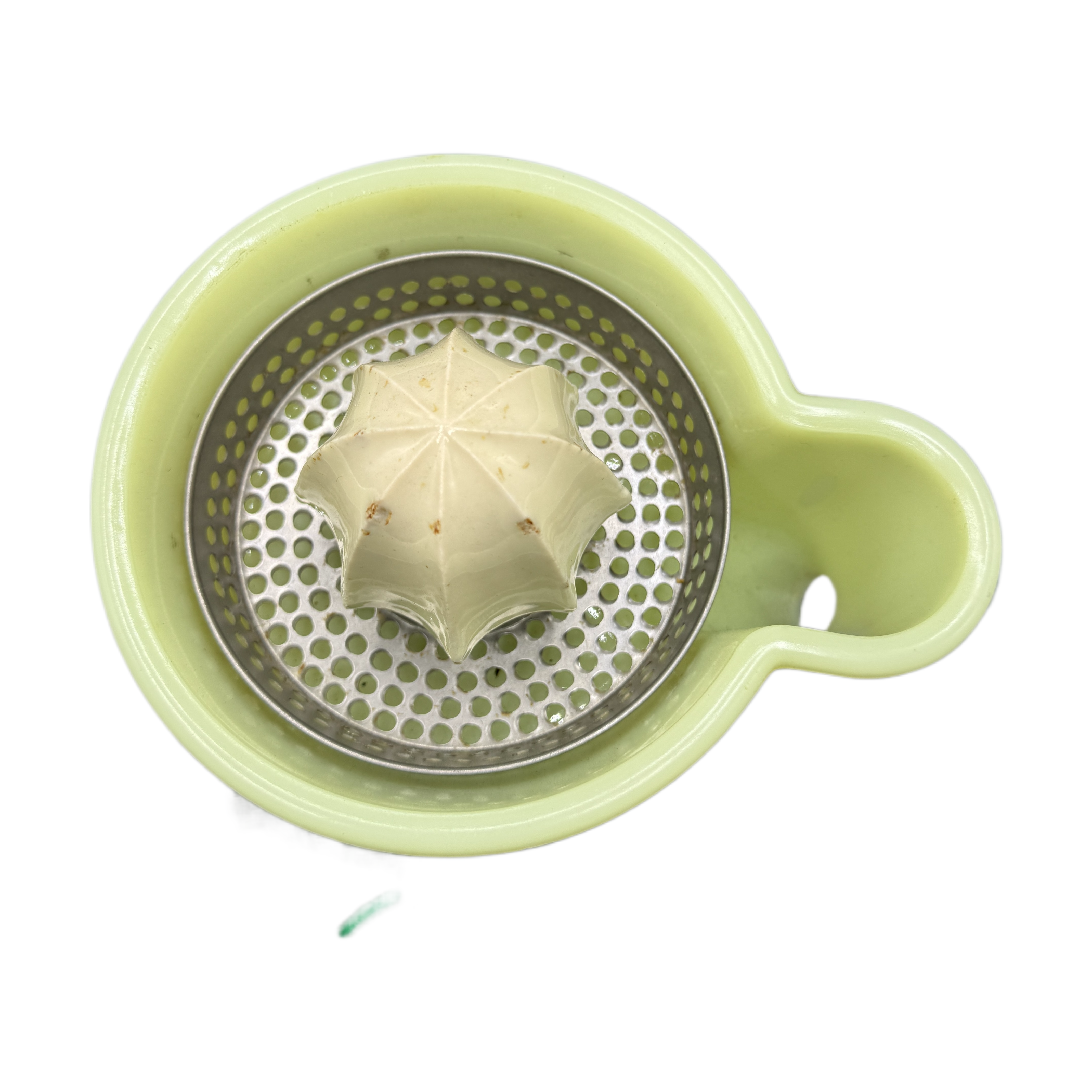 Vintage Art Deco Uranium Glass Sunkist Juicit Juicer