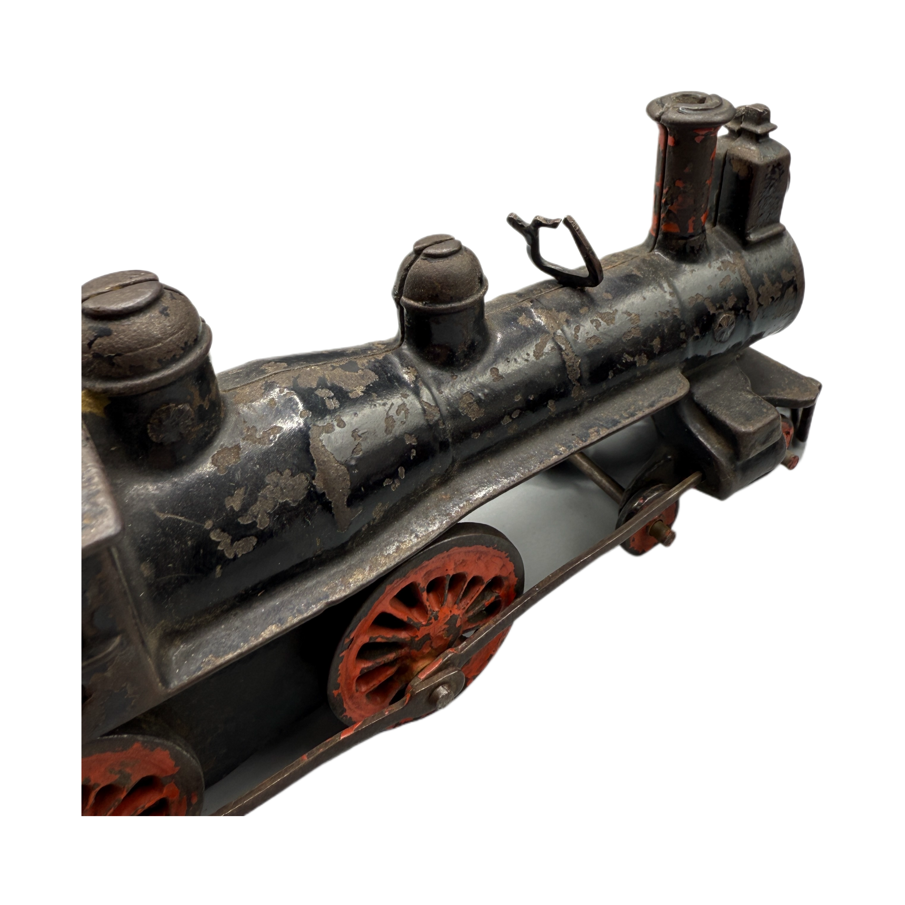 Antique Wilkins Cast Iron Toy Train with Engine and 4 Cars