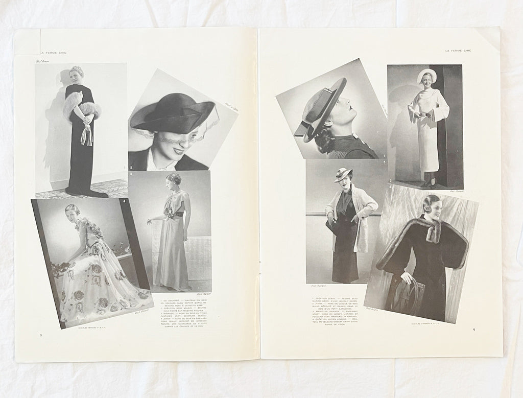 Vintage Rare April 1935 La Femme Chic Fashion Magazine
