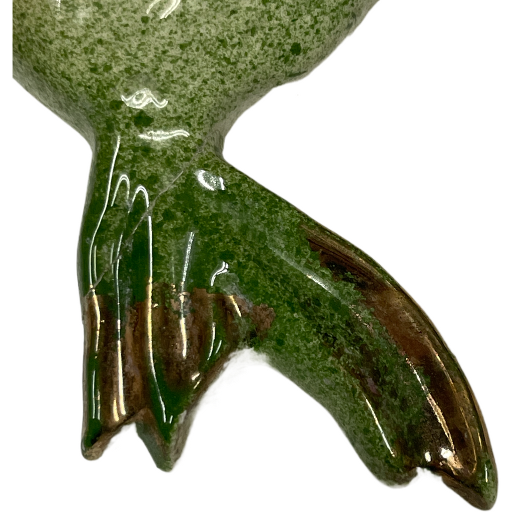 Vintage Set of 3 Ceramic Fish Wall Plaques (As Is)