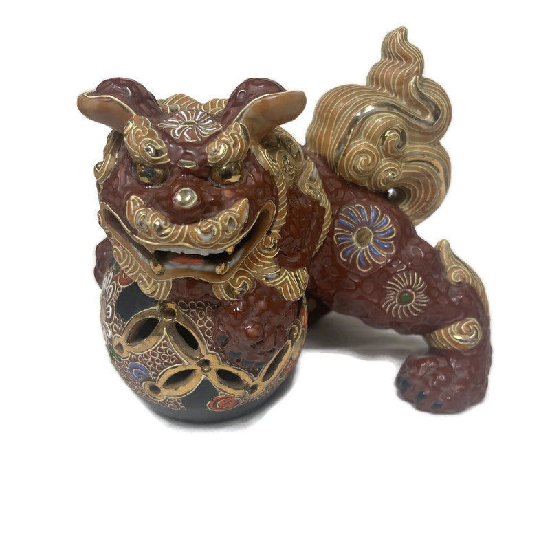 Pair of Vintage Ceramic Foo Dogs