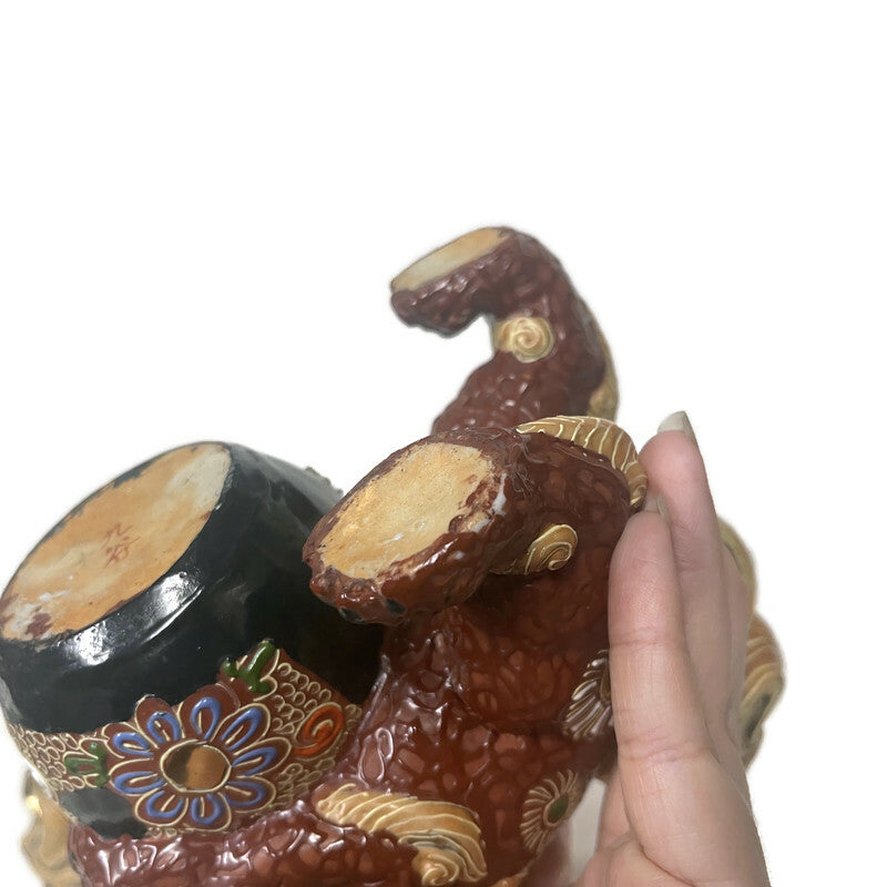 Pair of Vintage Ceramic Foo Dogs