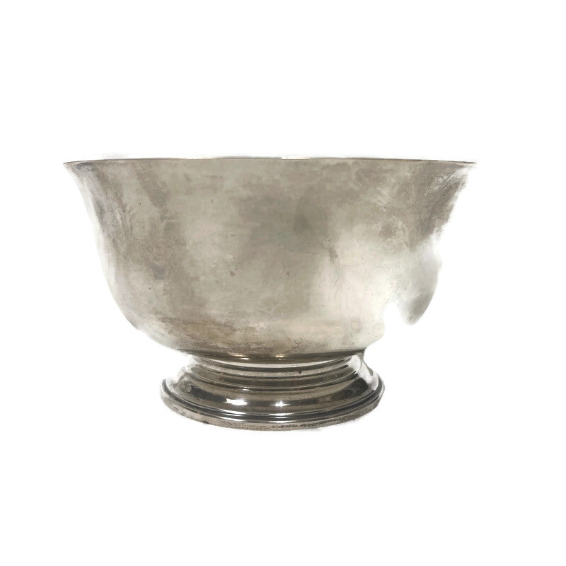 Vintage Towle Silversmiths Sterling Silver Enameled Footed Dish