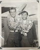 Vintage 1960 Promo Photograph United Airlines With Hawaiian Eye Stars Robert Conrad & Poncie Ponce