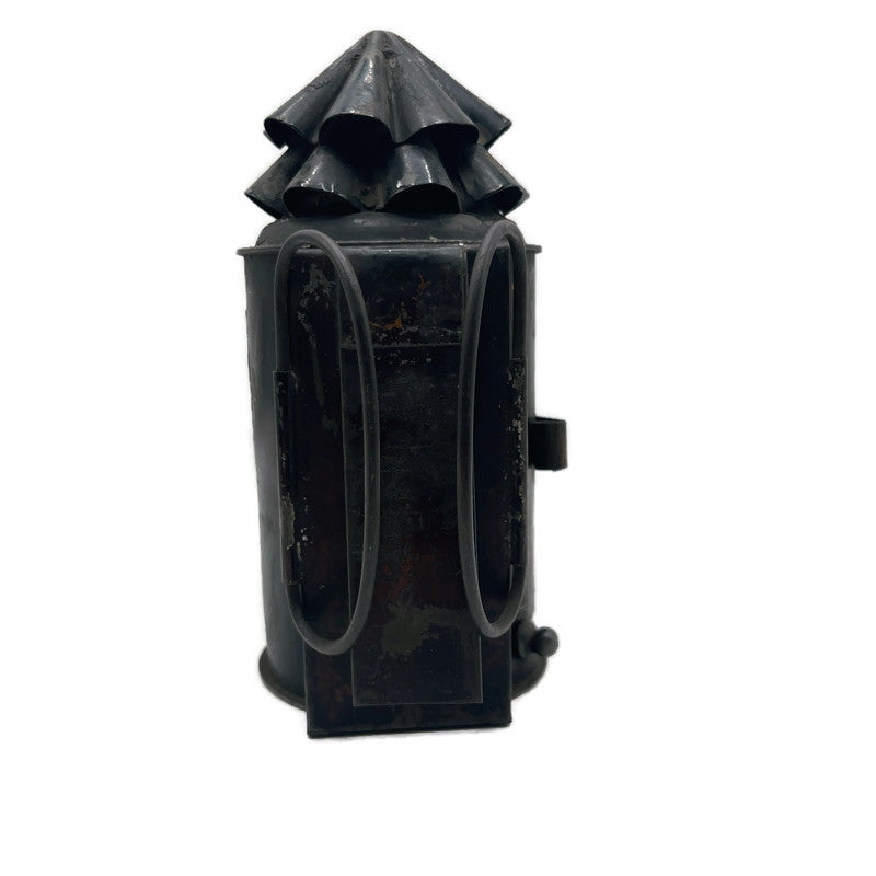 Antique Late 1800’s Early 1900’s Police Lantern W/ Shutter Lever & Bulls Eye Lens