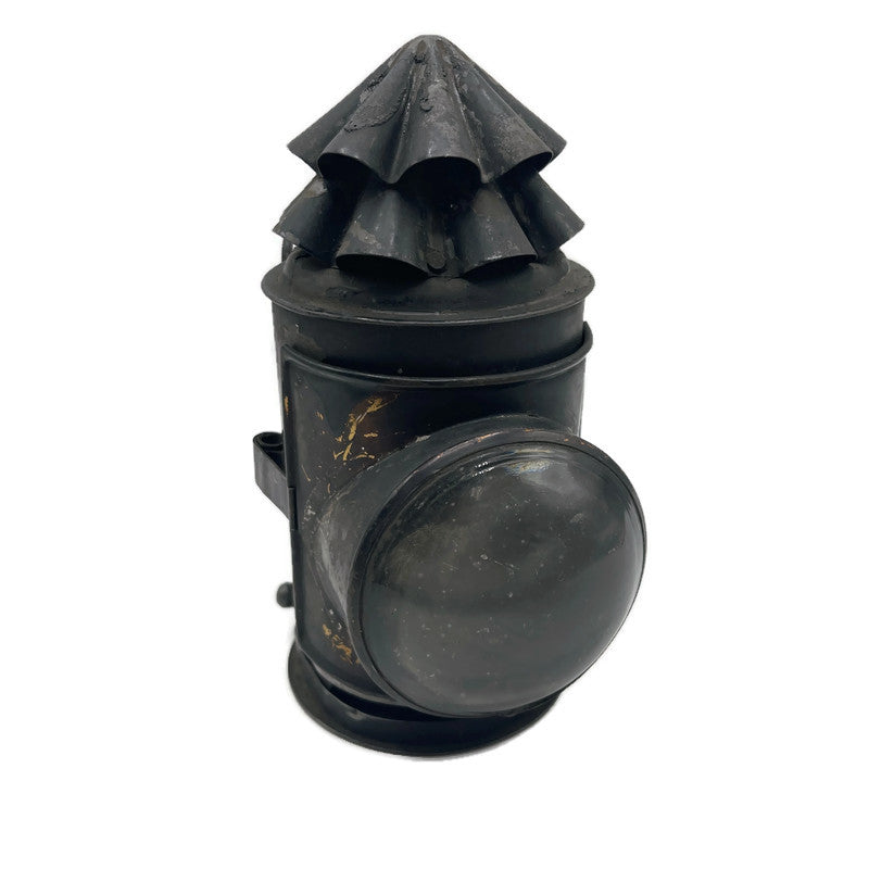 Antique Late 1800’s Early 1900’s Police Lantern W/ Shutter Lever & Bulls Eye Lens