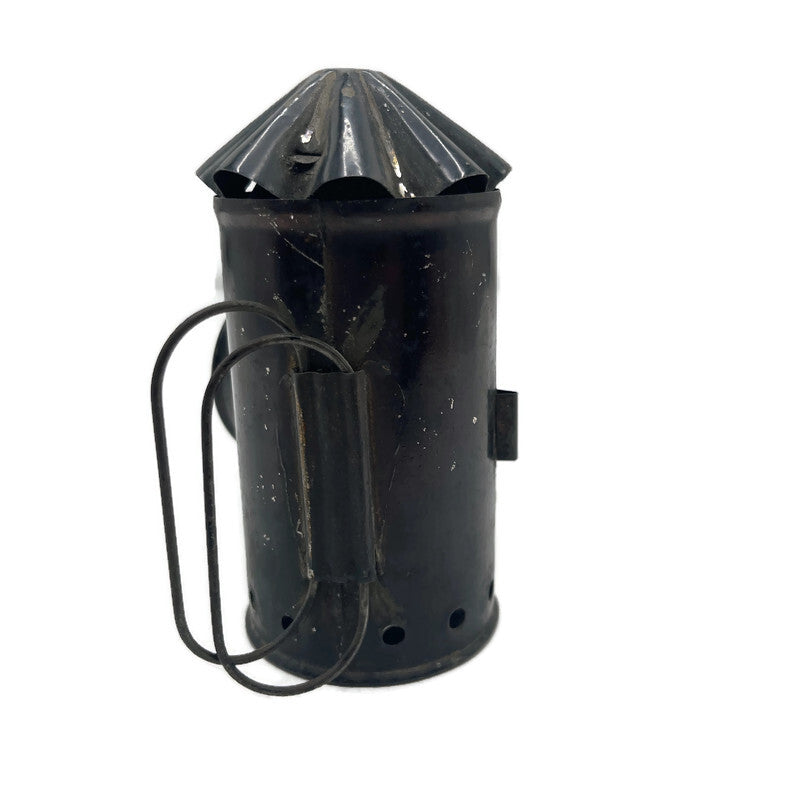 Antique Early 1900’s Top Twist Red/ Green Hand Held Bulls Eye Candle Lantern