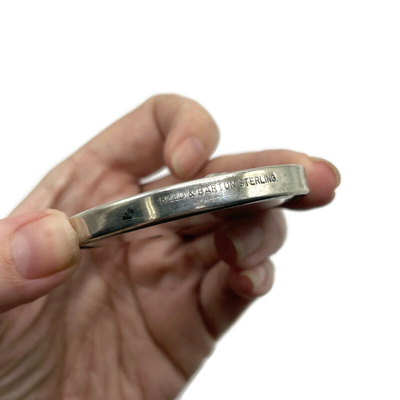 Vintage Reed & Barton Sterling Silver Mirrored Dragon Pendant