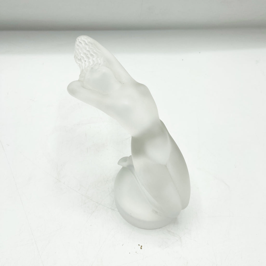Vintage Lalique Frosted Glass Nude Figurine