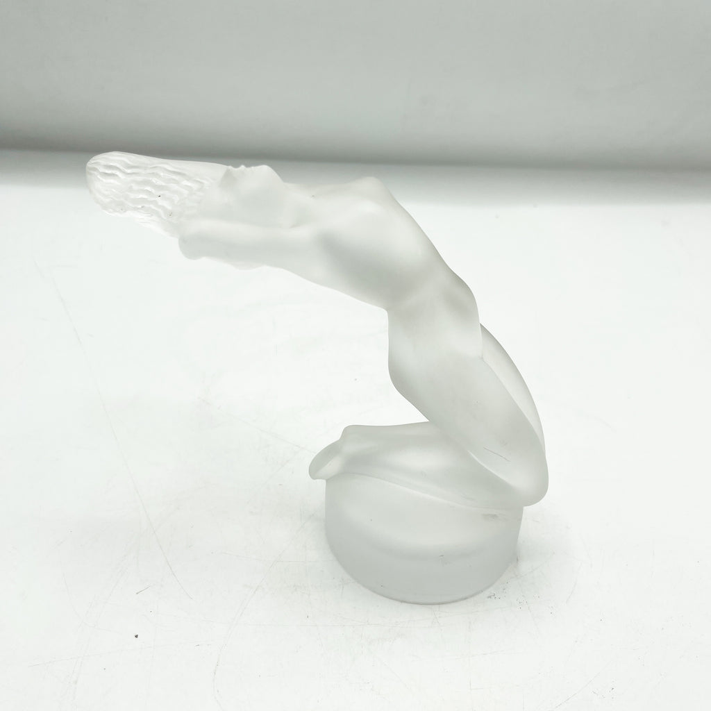 Vintage Lalique Frosted Glass Nude Figurine