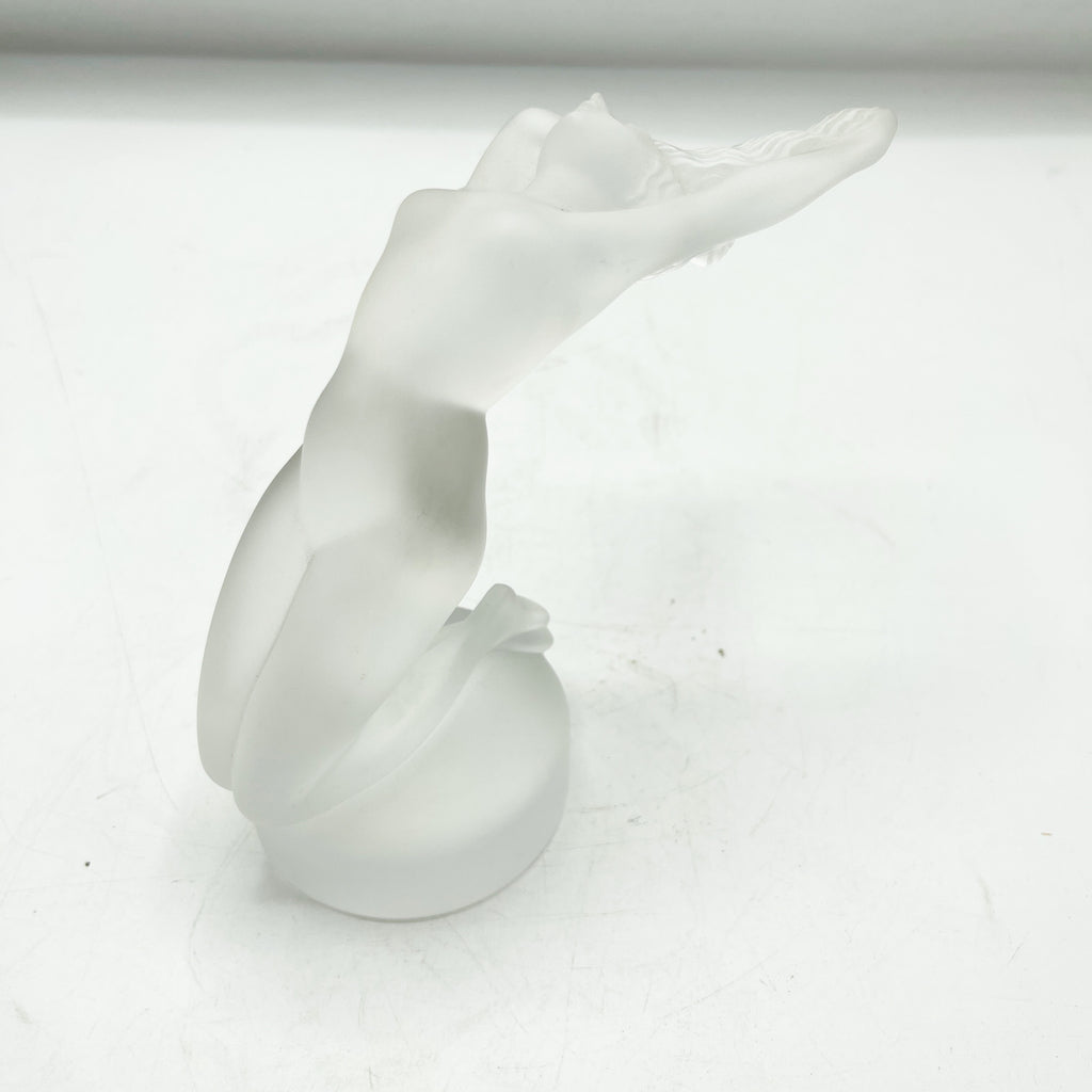 Vintage Lalique Frosted Glass Nude Figurine