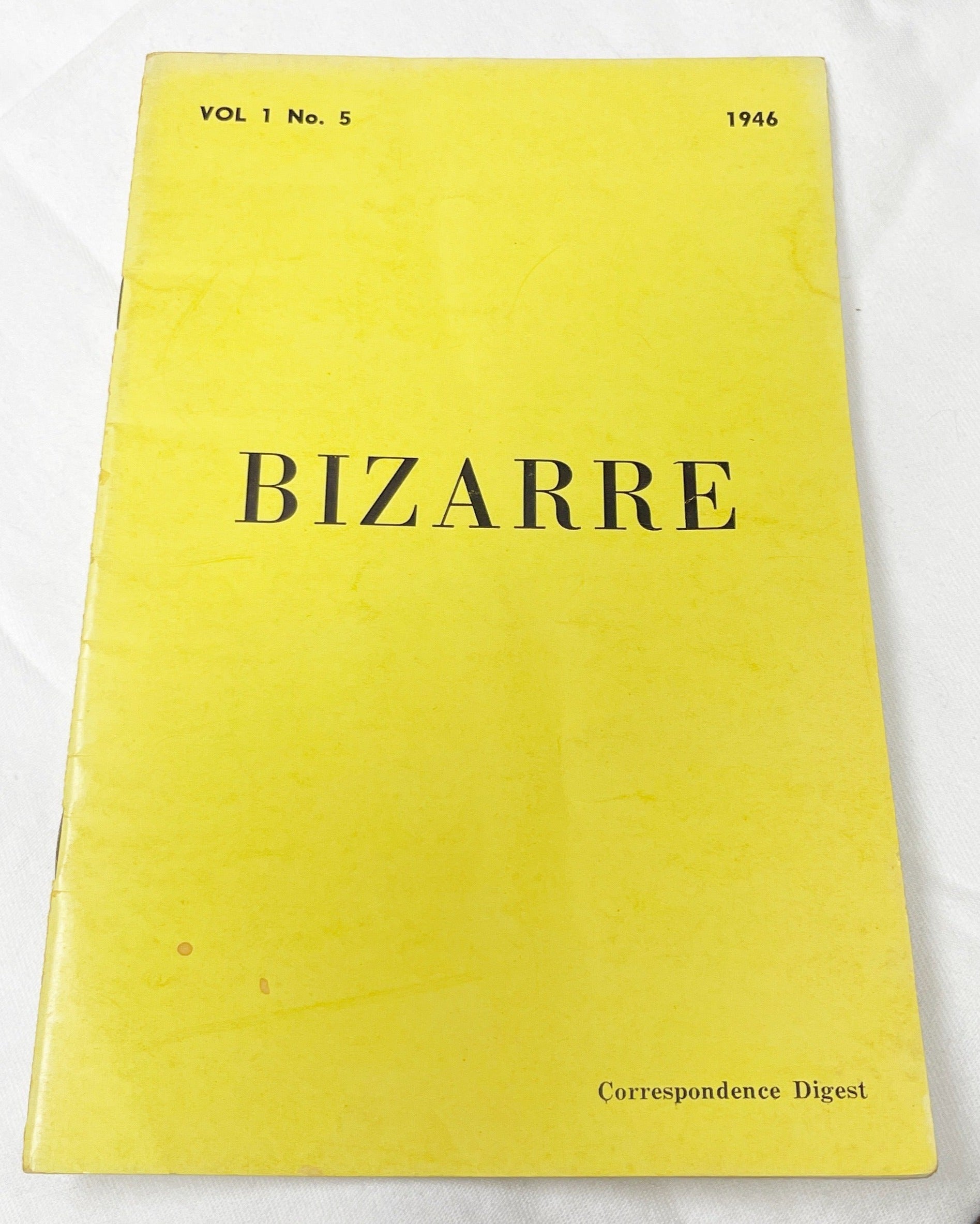 Rare Vintage Volume 1 No. 5 Bizarre Digest John Willie Booklet Magazine
