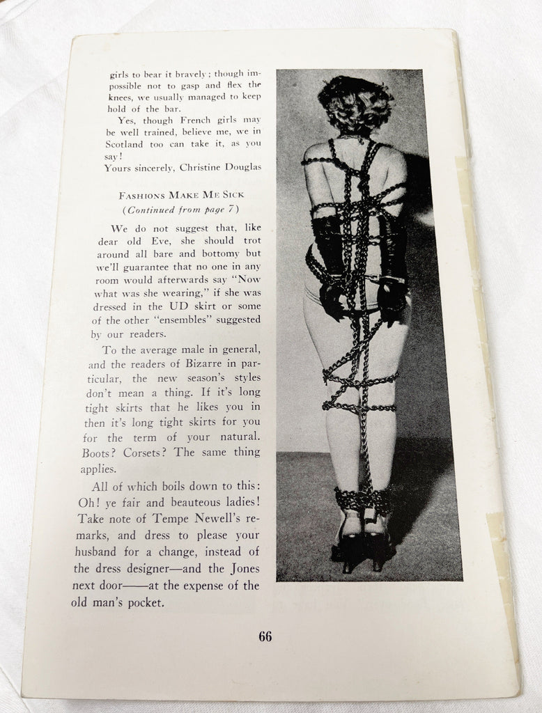 Vintage 1952 Scarce Copy Bizarre No. 9 John Willie. Booklet Magazine