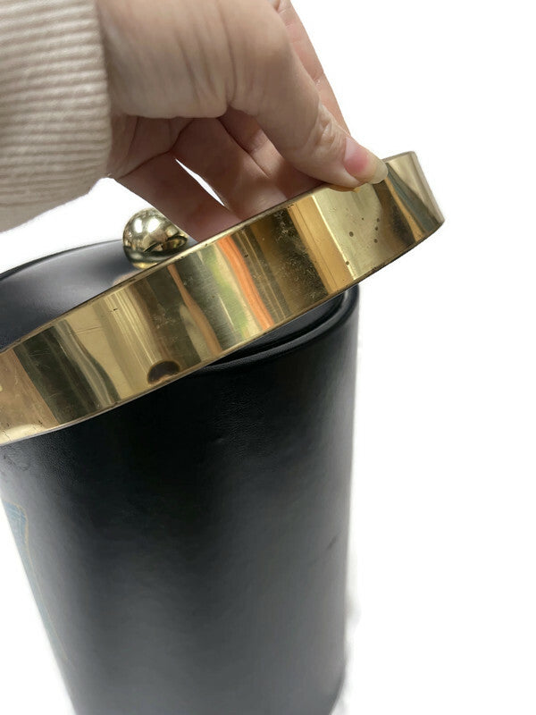 Mid Century Modern Couroc Mosaic Fish Tall Ice Bucket