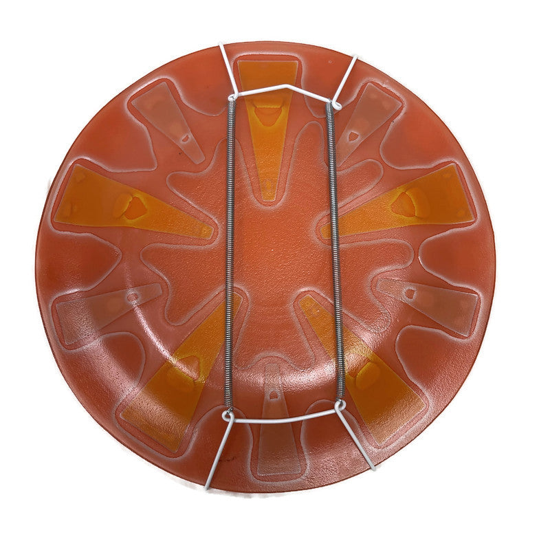 Vintage 1950’s Higgins 12” orange Round Platter