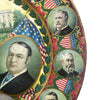 Antique 1908 Taft & Sherman Political Tin Litho Plate / Tray