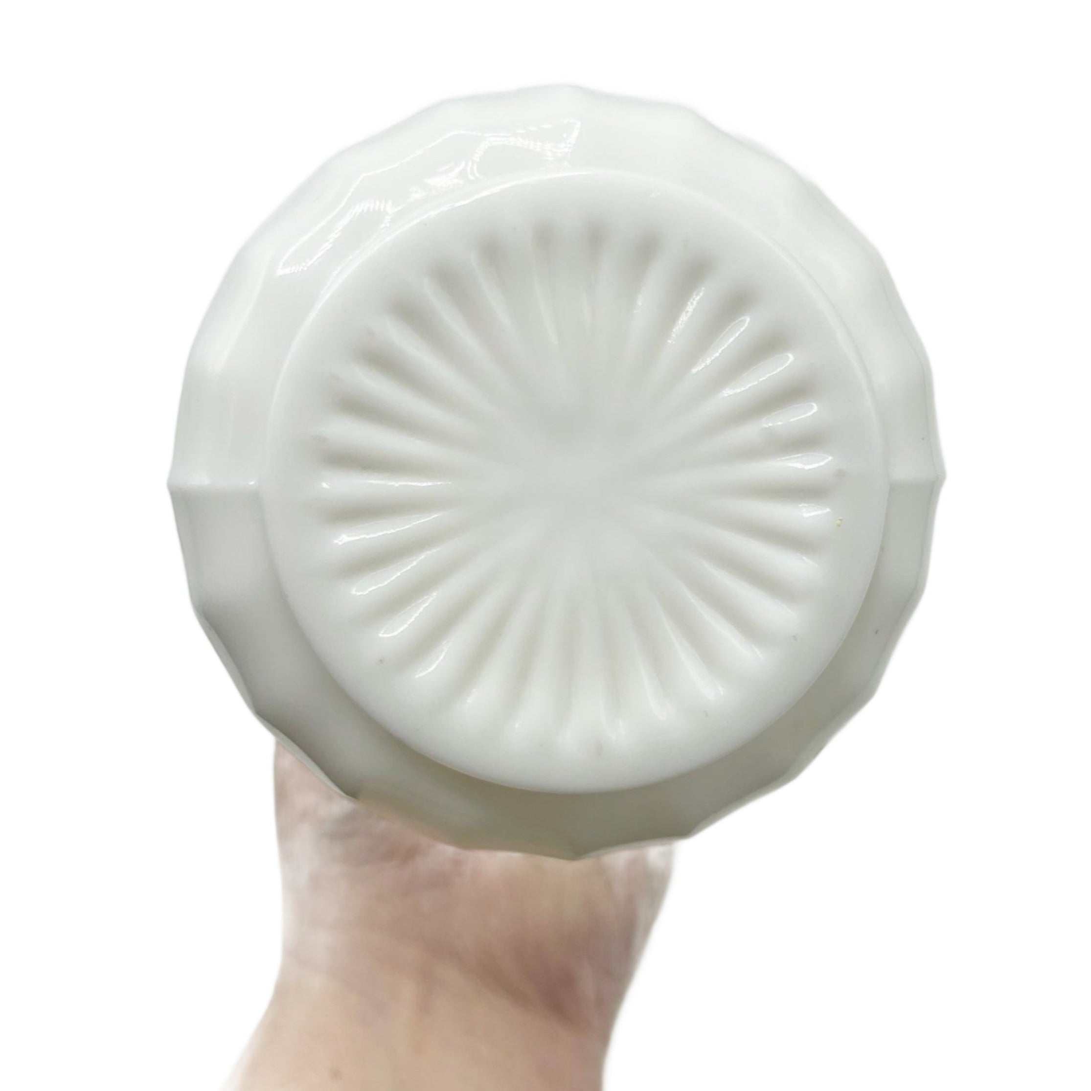 Antique Milk Glass Barbers Bottle