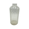 Antique Clear Glass Embossed Barbers Bottle
