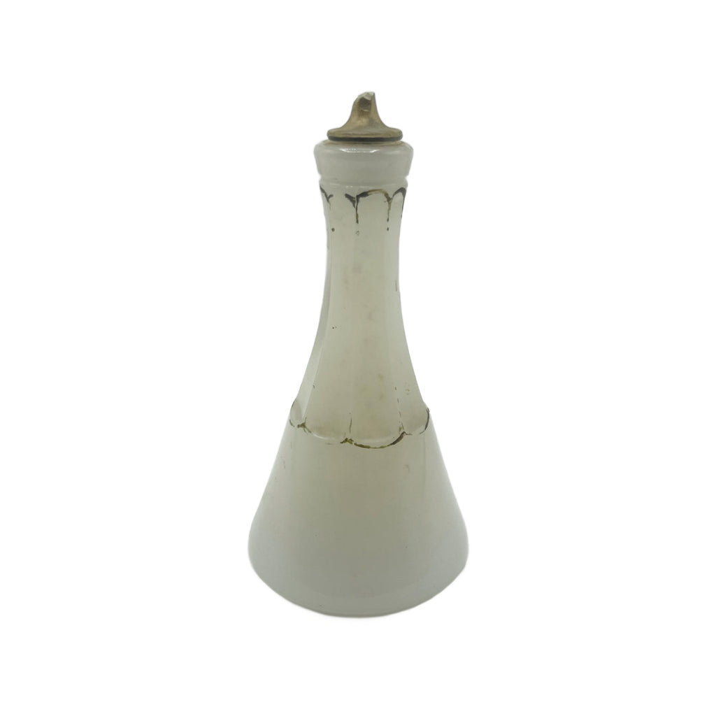 Antique Milk Glass “Bay Rum” Barber Bottle