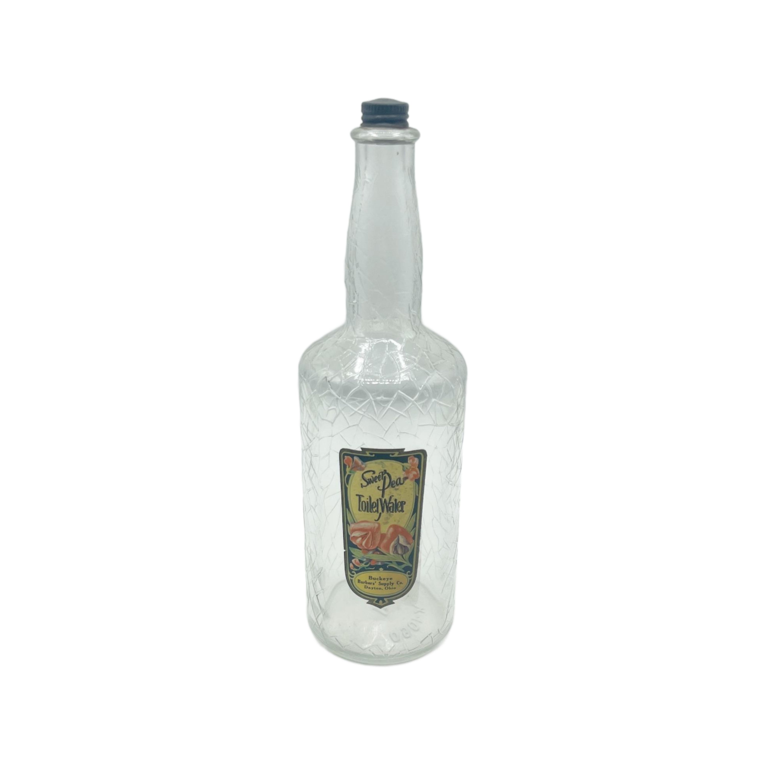 Antique Sweet Pea Toilet Water Barber Bottle