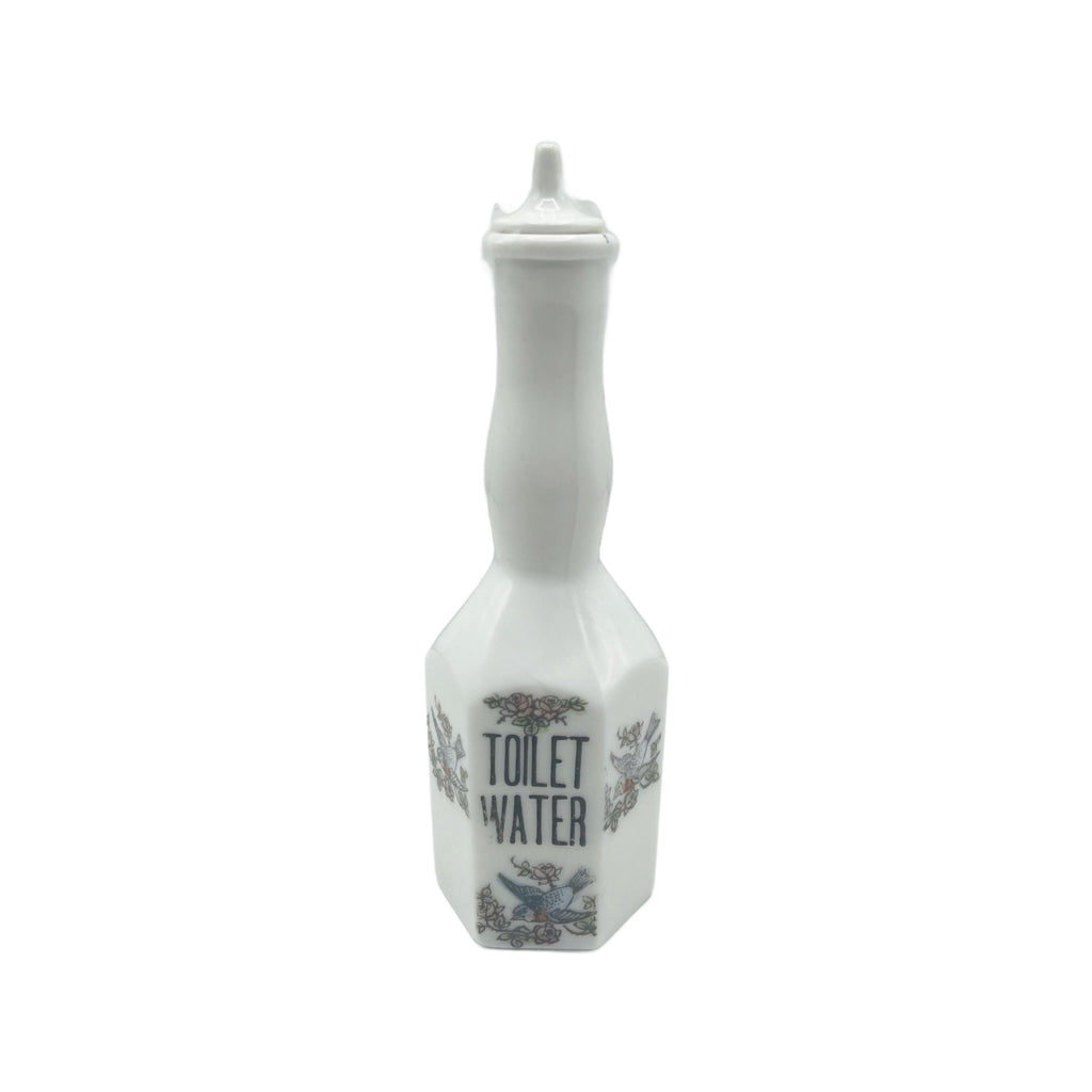 Antique Milk Glass Toilet Water Barber Bottle