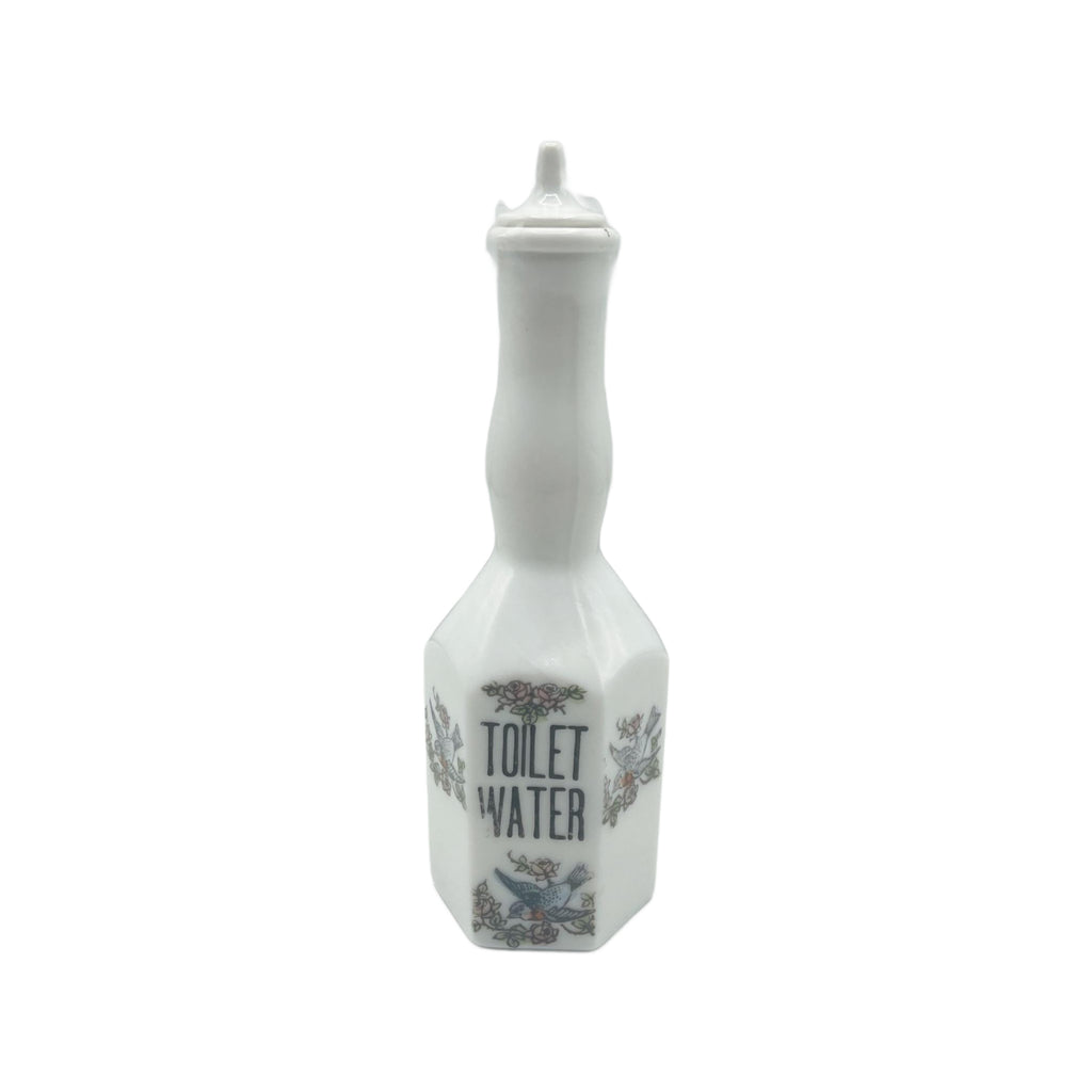 Antique Milk Glass Toilet Water Barber Bottle