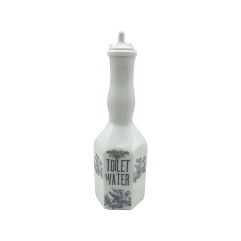 Antique Milk Glass Toilet Water Barber Bottle